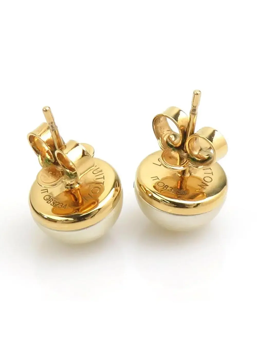 Auth Louis Vuitton Pierce Earrings #302880L37B